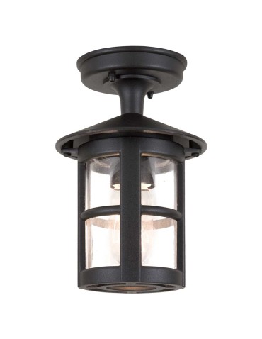 Elstead Lighting Hereford pendant lantern - 1 light source IP43 BL21A-BLACK