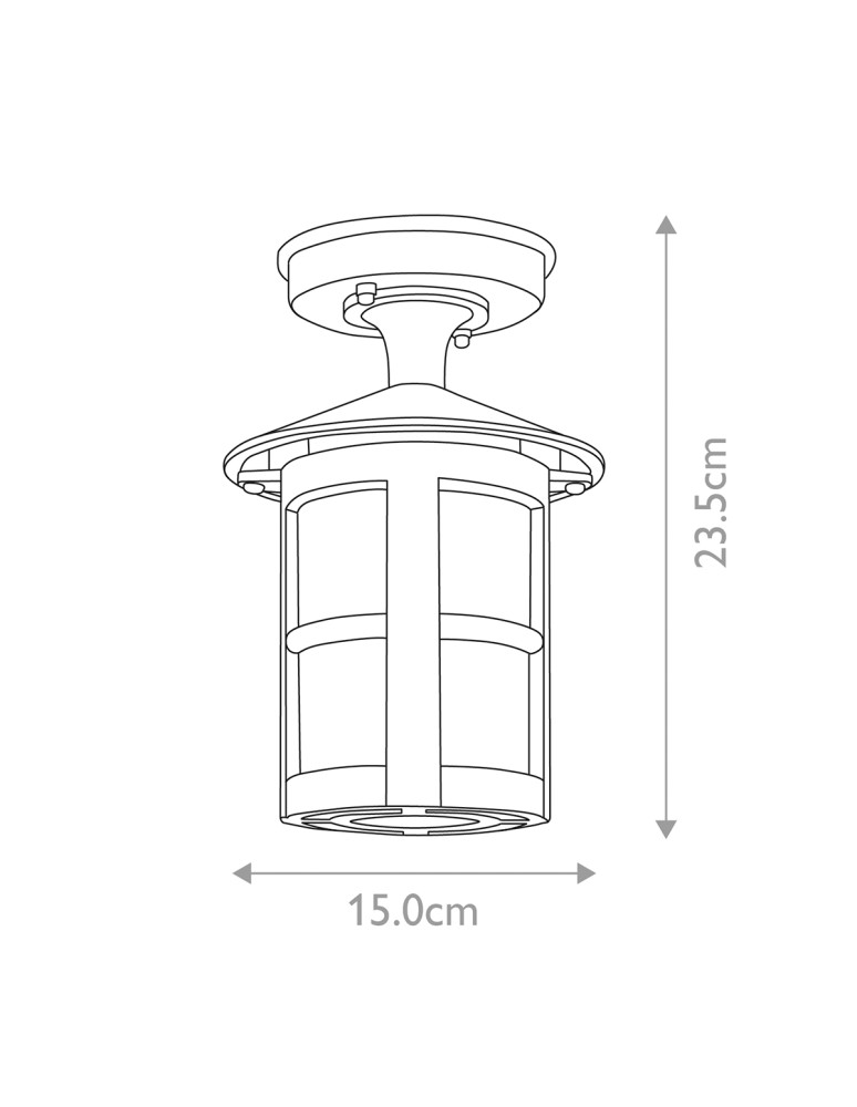 Outdoor pendant lamps - Elstead Lighting Hereford pendant lantern - 1 light source IP43 BL21A-BLACK - product kolory-swiatla.pl 5