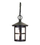 Outdoor pendant lamps - Elstead Lighting Hereford pendant lantern - 1 light source IP43 BL21B-BLACK - product 1