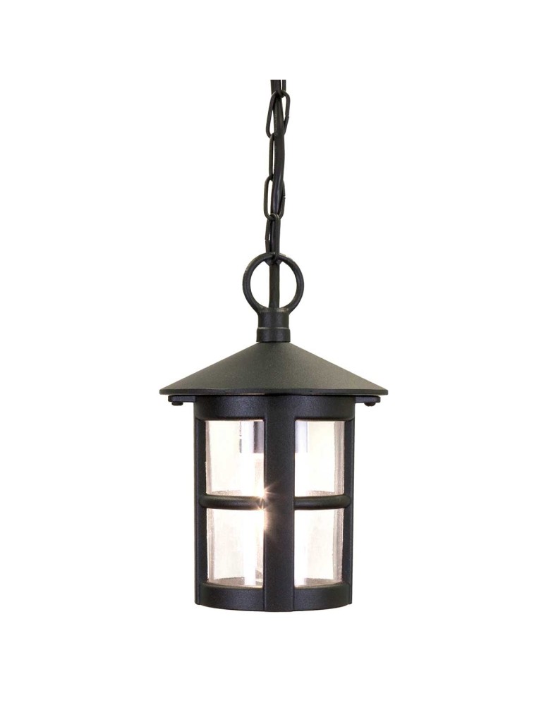 Outdoor pendant lamps - Elstead Lighting Hereford pendant lantern - 1 light source IP43 BL21B-BLACK - product kolory-swiatla.pl 1