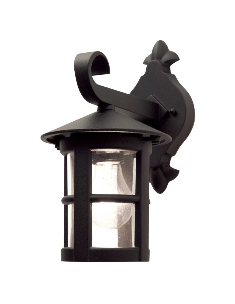 Outdoor wall lamps - Elstead Lighting Hereford wall lantern - 1 light source IP43 BL21-BLACK-E27 - product kolory-swiatla.pl 1