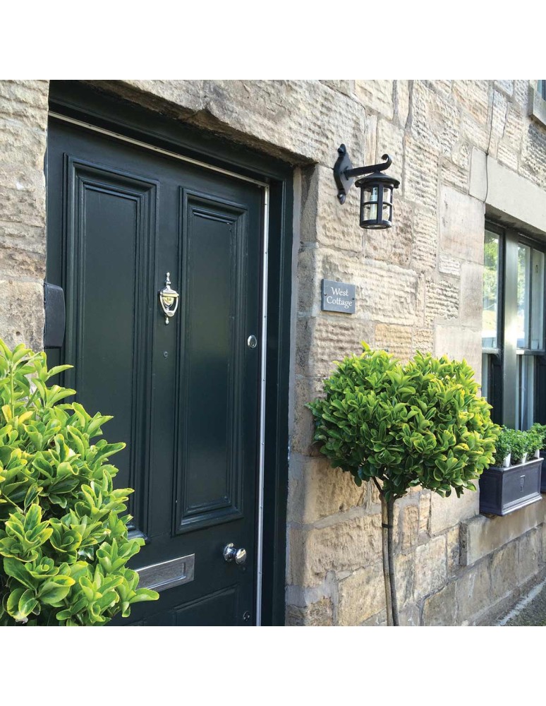 Elstead Lighting Latarnia naścienna Hereford - 1 źródło światła IP43 BL21-BLACK-E27