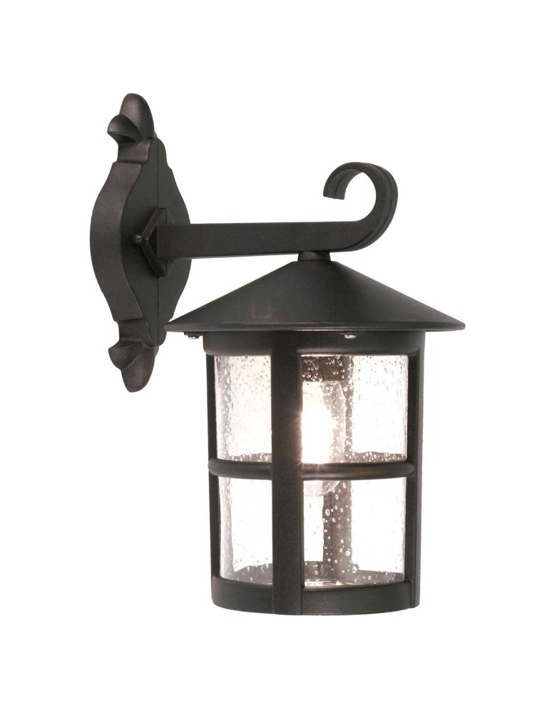 Elstead Lighting Duża latarnia naścienna Hereford - 1 źródło światła IP43 BL21-G-BLACK