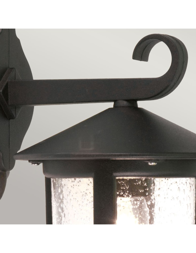Elstead Lighting Duża latarnia naścienna Hereford - 1 źródło światła IP43 BL21-G-BLACK