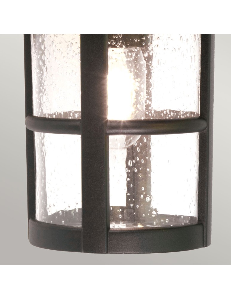 Elstead Lighting Duża latarnia naścienna Hereford - 1 źródło światła IP43 BL21-G-BLACK