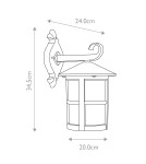 Outdoor wall lamps - Elstead Lighting Hereford large wall lantern - 1 light source IP43 BL21-G-BLACK - product 5