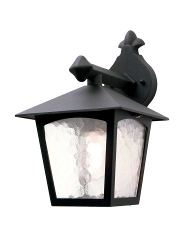 Elstead Lighting York wall lantern - 1 light source IP23 BL2-BLACK