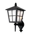 Outdoor wall lamps - Elstead Lighting Canterbury wall lantern - 1 light source IP43 BL46M-BLACK - product 1