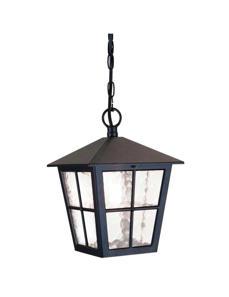 Outdoor pendant lamps - Elstead Lighting Canterbury pendant lantern - 1 light source IP43 BL48M-BLACK - product kolory-swiatla.pl 1
