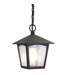 Outdoor pendant lamps - Elstead Lighting York pendant lantern - 1 light source IP23 BL6B-BLACK - product 1