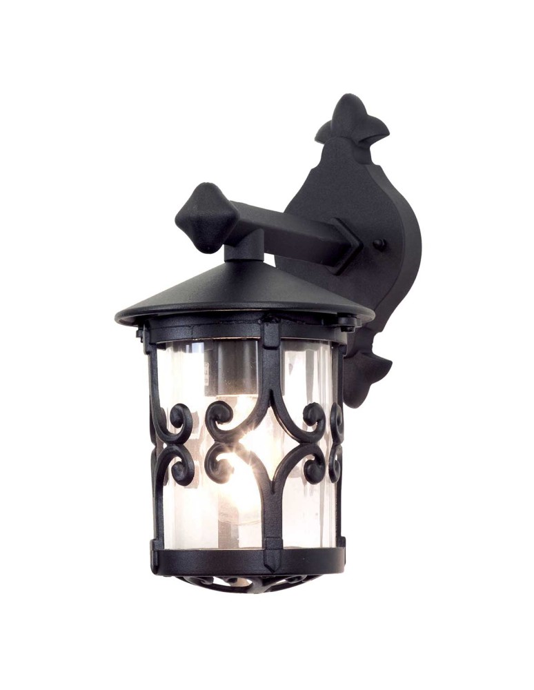 Outdoor wall lamps - Elstead Lighting Hereford wall lantern - 1 light source IP23 BL8-BLACK - product kolory-swiatla.pl 1