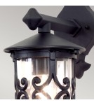 Outdoor wall lamps - Elstead Lighting Hereford wall lantern - 1 light source IP23 BL8-BLACK - product 4