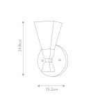 Bathroom wall lamps - Elstead Lighting Bowtie wall lamp - 1 light source IP44 BOWTIE-1-MB - product 5