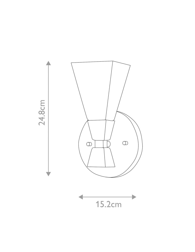 Bathroom wall lamps - Elstead Lighting Bowtie wall lamp - 1 light source IP44 BOWTIE-1-MB - product kolory-swiatla.pl 5