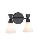 Bathroom wall lamps - Elstead Lighting Bowtie wall lamp - 2 light sources IP44 BOWTIE-2-MB - product 1