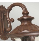 Elstead Lighting Średnia latarnia naścienna Chicago - 1 źródło światła - Rdzawa brązowa patyna IP44 CC2-M