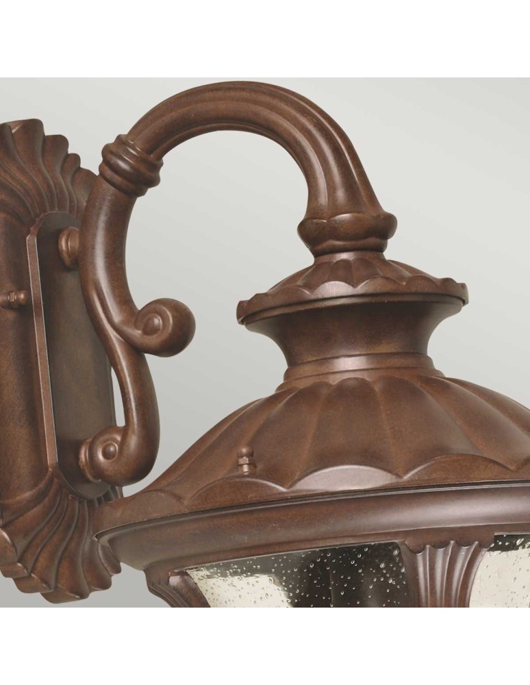 Outdoor wall lamps - Elstead Lighting Chicago medium wall lantern - 1 light source - Rust brown patina IP44 CC2-M - product kolory-swiatla.pl 2