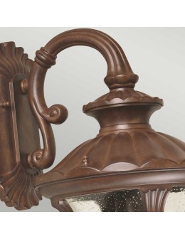 Elstead Lighting Chicago medium wall lantern - 1 light source - Rust brown patina IP44 CC2-M - product 2