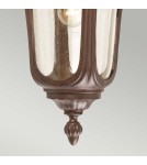 Elstead Lighting Średnia latarnia naścienna Chicago - 1 źródło światła - Rdzawa brązowa patyna IP44 CC2-M