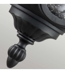 Elstead Lighting Średnia latarnia naścienna Chicago - 1 źródło światła - Teksturowana czerń IP44 CC2-M-BK