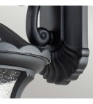 Elstead Lighting Średnia latarnia naścienna Chicago - 1 źródło światła - Teksturowana czerń IP44 CC2-M-BK