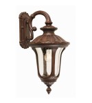 Elstead Lighting Mała latarnia naścienna Chicago - 1 źródło światła - Rdzawa brązowa patyna IP44 CC2-S