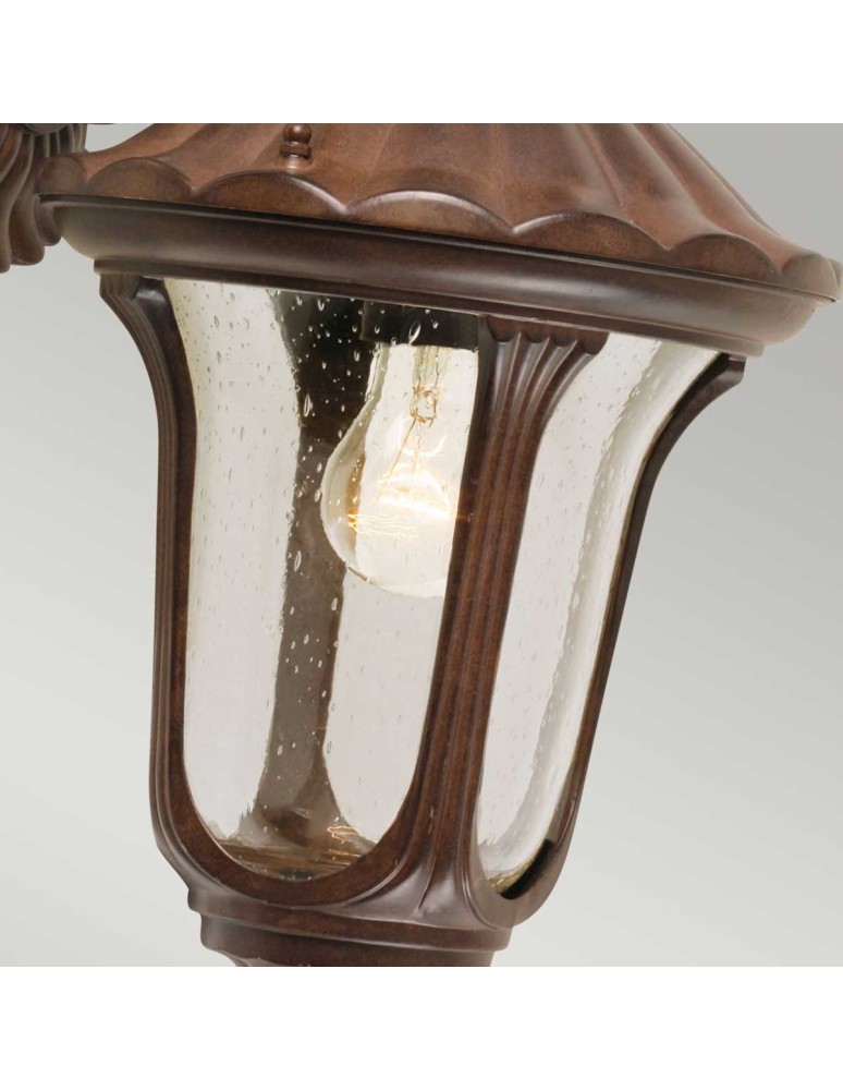 Elstead Lighting Mała latarnia naścienna Chicago - 1 źródło światła - Rdzawa brązowa patyna IP44 CC2-S