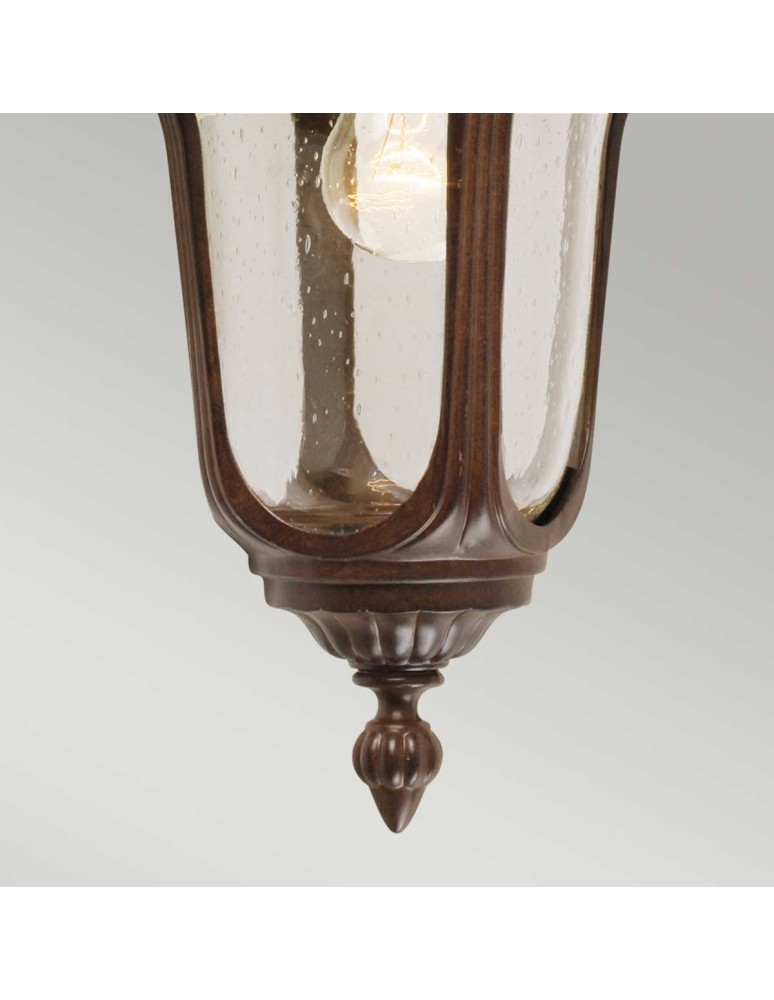 Elstead Lighting Mała latarnia naścienna Chicago - 1 źródło światła - Rdzawa brązowa patyna IP44 CC2-S