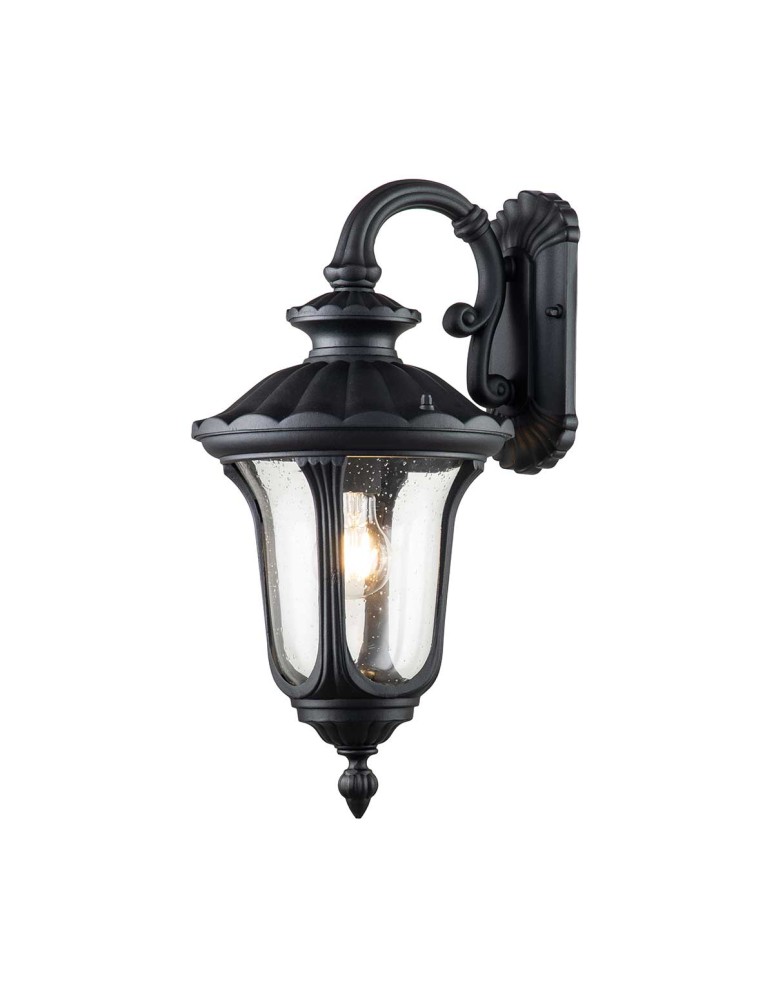 Elstead Lighting Mała latarnia naścienna Chicago - 1 źródło światła - Teksturowana czerń IP44 CC2-S-BK
