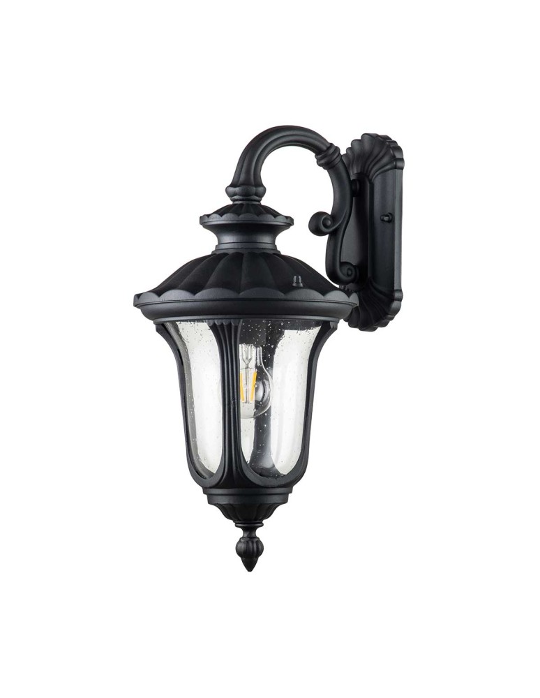 Elstead Lighting Mała latarnia naścienna Chicago - 1 źródło światła - Teksturowana czerń IP44 CC2-S-BK
