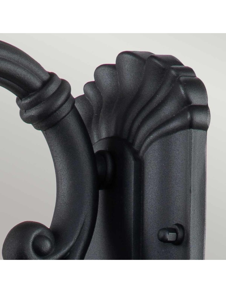 Elstead Lighting Mała latarnia naścienna Chicago - 1 źródło światła - Teksturowana czerń IP44 CC2-S-BK