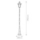 Elstead Lighting Latarnia stojąca Chicago - 1 źródło światła - Teksturowana czerń IP44 CC5-M-BK
