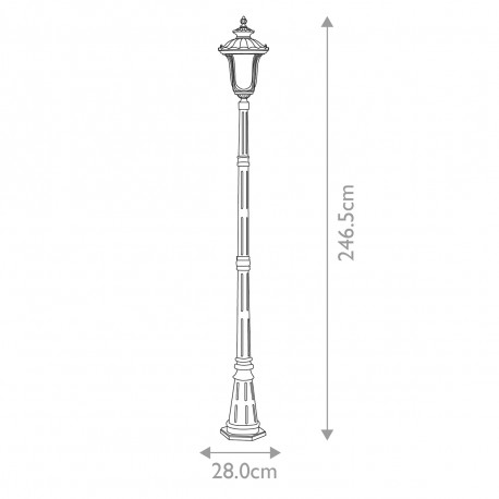 Elstead Lighting Latarnia stojąca Chicago - 1 źródło światła - Teksturowana czerń IP44 CC5-M-BK