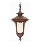 Outdoor pendant lamps - Elstead Lighting Small Chicago pendant lantern - 1 light source - Rust brown patina IP44 CC8-S - product 1