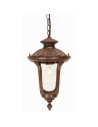 Elstead Lighting Small Chicago pendant lantern - 1 light source - Rust brown patina IP44 CC8-S