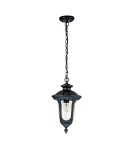 Outdoor pendant lamps - Elstead Lighting Small Chicago pendant lantern - 1 light source - Textured black IP44 CC8-S-BK - product 2