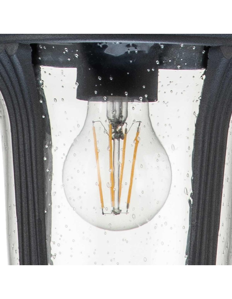 Outdoor pendant lamps - Elstead Lighting Small Chicago pendant lantern - 1 light source - Textured black IP44 CC8-S-BK - product kolory-swiatla.pl 4