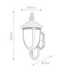 Elstead Lighting Średnia latarnia naścienna Cleveland - 1 źródło światła IP44 CL1-M