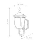 Elstead Lighting Mała latarnia naścienna Cleveland - 1 źródło światła IP44 CL1-S