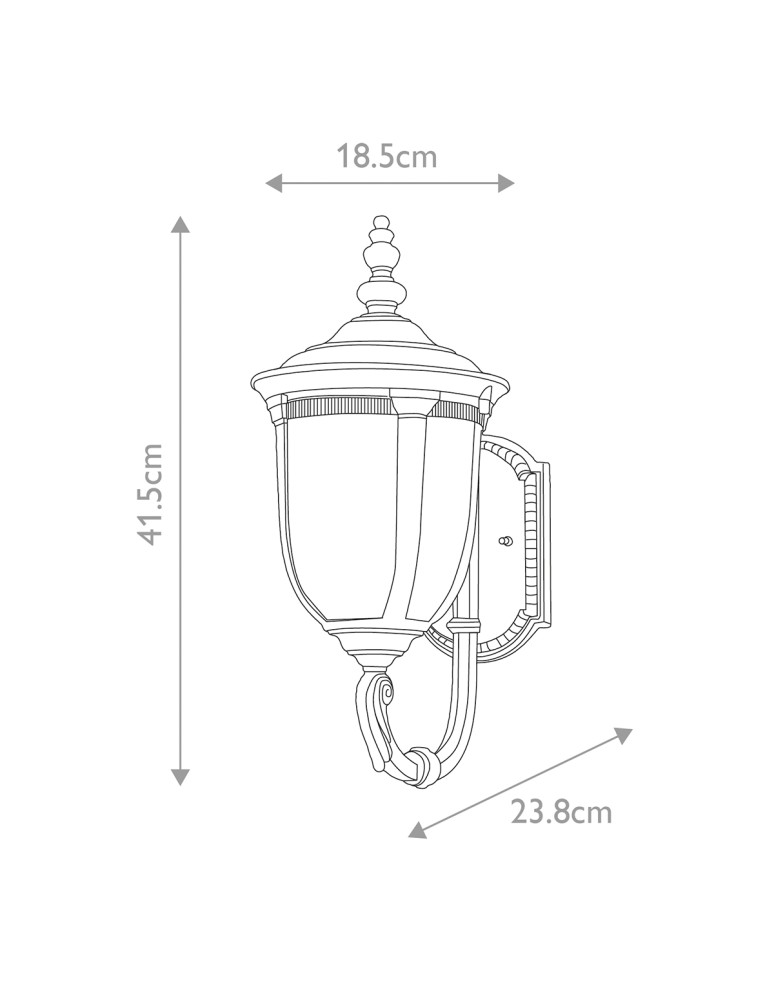 Outdoor wall lamps - Elstead Lighting Small Cleveland wall lantern - 1 light source IP44 CL1-S - product kolory-swiatla.pl 5
