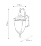 Outdoor wall lamps - Elstead Lighting Cleveland medium wall lantern - 1 light source IP44 CL2-M - product 5
