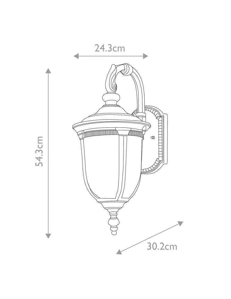 Outdoor wall lamps - Elstead Lighting Cleveland medium wall lantern - 1 light source IP44 CL2-M - product kolory-swiatla.pl 5