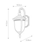 Outdoor wall lamps - Elstead Lighting Small Cleveland wall lantern - 1 light source IP44 CL2-S - product 5