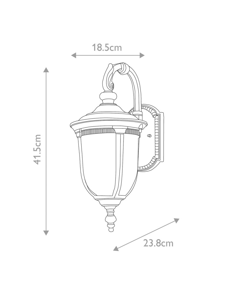 Outdoor wall lamps - Elstead Lighting Small Cleveland wall lantern - 1 light source IP44 CL2-S - product kolory-swiatla.pl 5