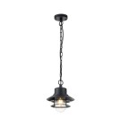 Outdoor pendant lamps - Elstead Lighting Copenhagen pendant lantern - 1 light source - Black IP44 COPENHAGEN8-BK - product 1