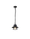 Elstead Lighting Copenhagen pendant lantern - 1 light source - Black IP44 COPENHAGEN8-BK