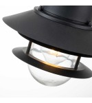 Outdoor pendant lamps - Elstead Lighting Copenhagen pendant lantern - 1 light source - Black IP44 COPENHAGEN8-BK - product 3