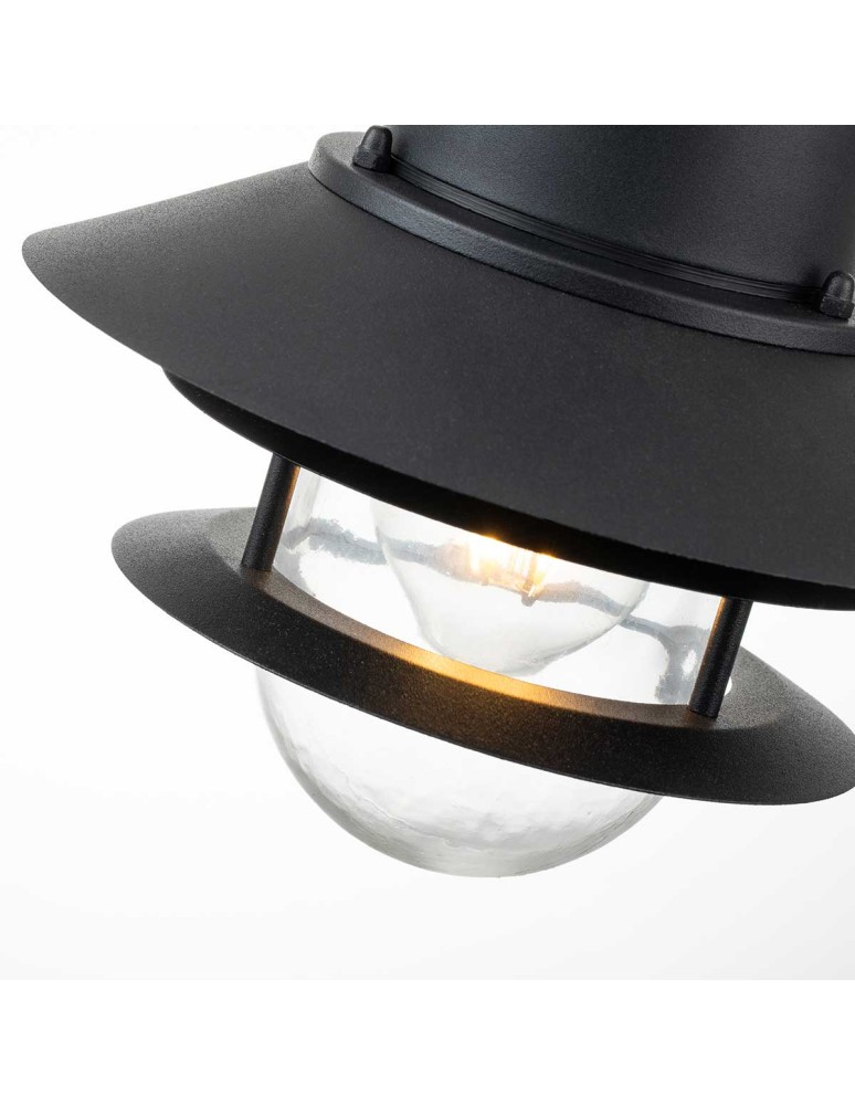 Outdoor pendant lamps - Elstead Lighting Copenhagen pendant lantern - 1 light source - Black IP44 COPENHAGEN8-BK - product kolory-swiatla.pl 3