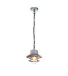 Outdoor pendant lamps - Elstead Lighting Copenhagen pendant lantern - 1 light source - Silver IP44 COPENHAGEN8-SIL - product 1