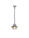 Elstead Lighting Copenhagen pendant lantern - 1 light source - Silver IP44 COPENHAGEN8-SIL